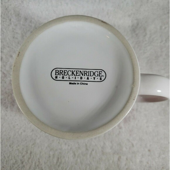 Santa Fireplace Stockings Coffee Mug Cup Breckenridge Holidays Christmas Red - Picture 6 of 6